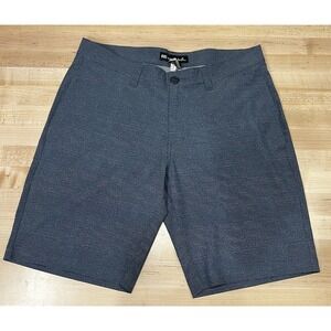 Travis Mathew Men's Size 32 Chino Shorts Blue Flat Front Golf Casual Golfing